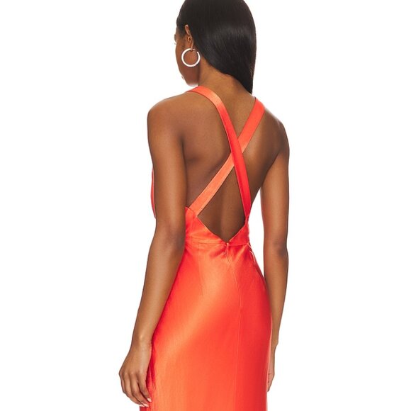 Shona Joy Vibrant Orange Dress - Picture 3 of 7